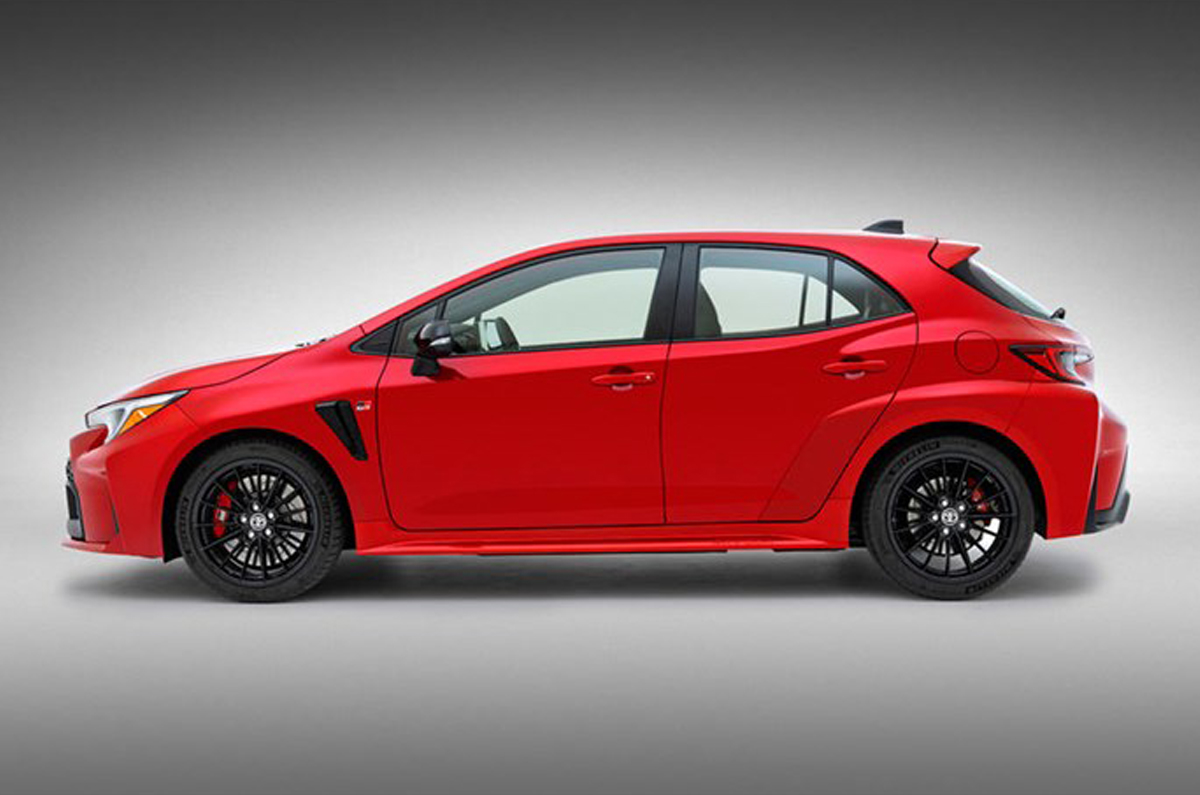 Toyota GR Corolla side profile